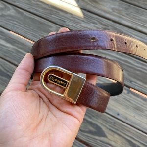 YSL vintage reversible Black and Tan belt